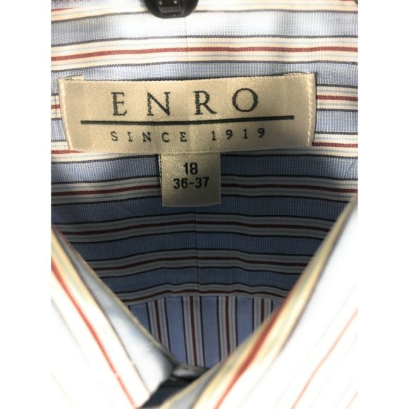 Enro Men's 2XL Long Sleeve Button UP Multicolor Cotton Shirt A12 - Picture 2 of 4